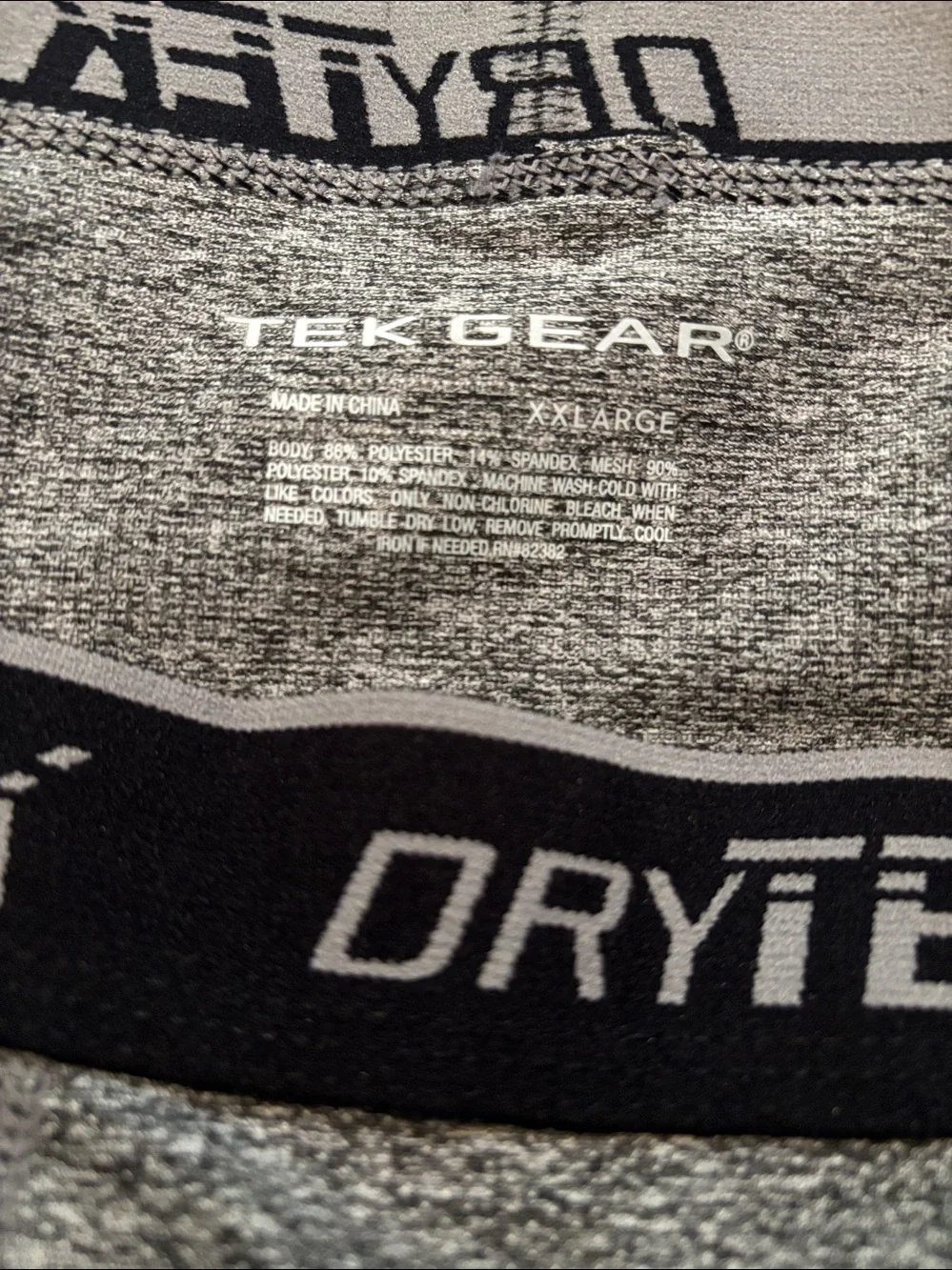 Dry Tek Gear Gray Performance Thermal Long Underwear NWT